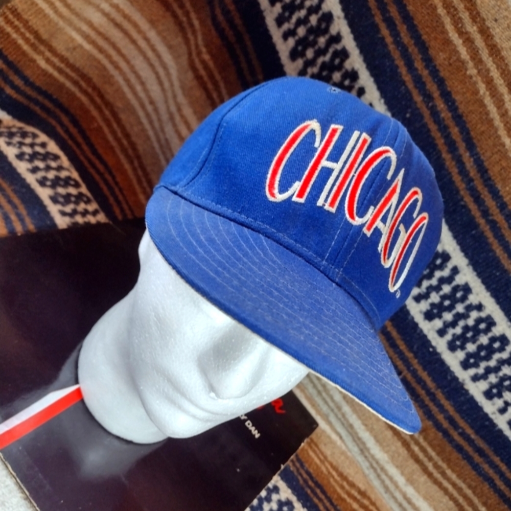 * VINTAGE | RARE * '80's Chicago Cubs Hat | PRO-LINE Baseball Cap - Size 7 1/4